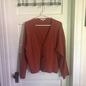 madewell cameron ribbed cardigan